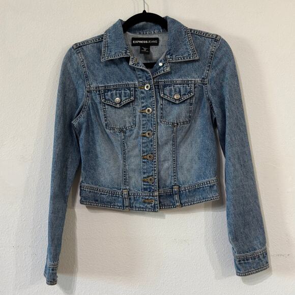 Express Jeans Vintage Jean Jacket - Picture 9 of 14